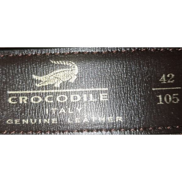 CROCODILE INTERNATIONAL Men's Black Leather Belt Gift Set - NEW - Picture 4 of 5